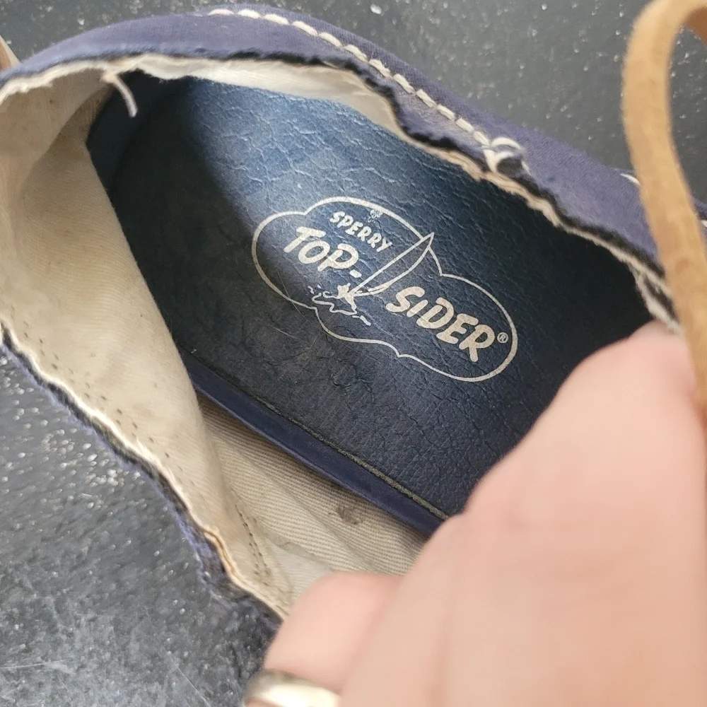 Sperry Topsider Blue Oxford Lace Up Shoes